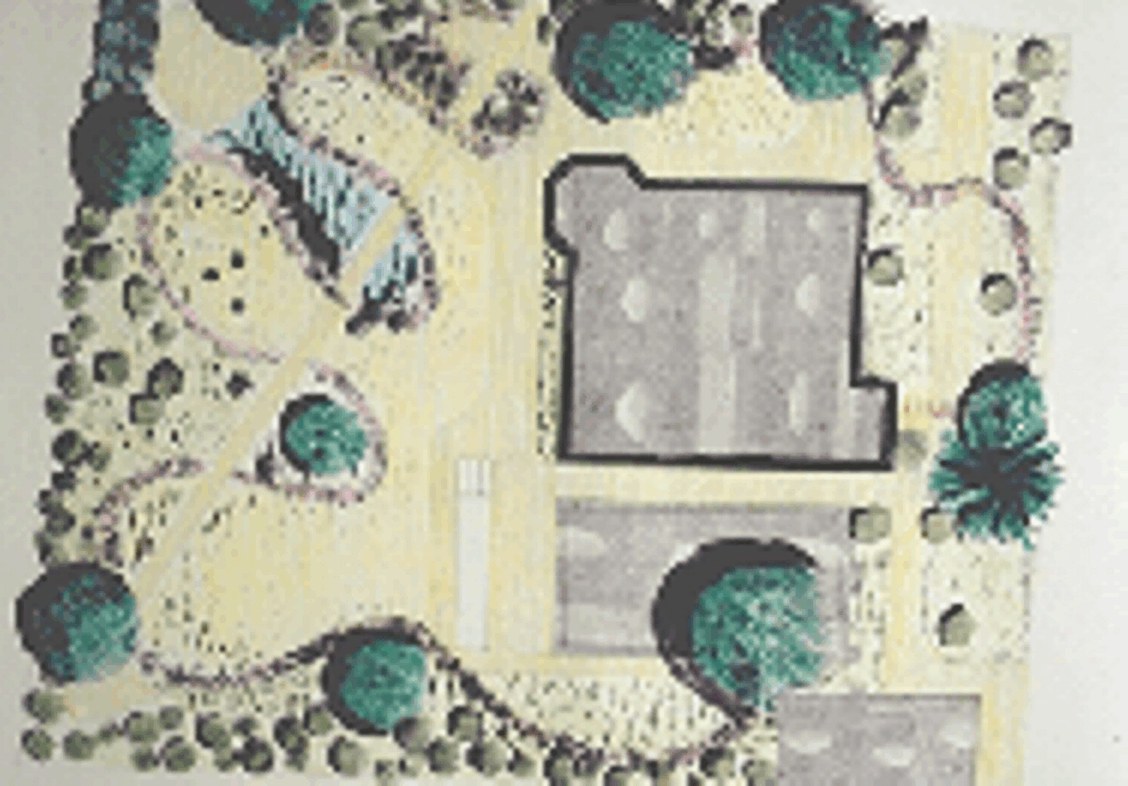 Gartenplan modern