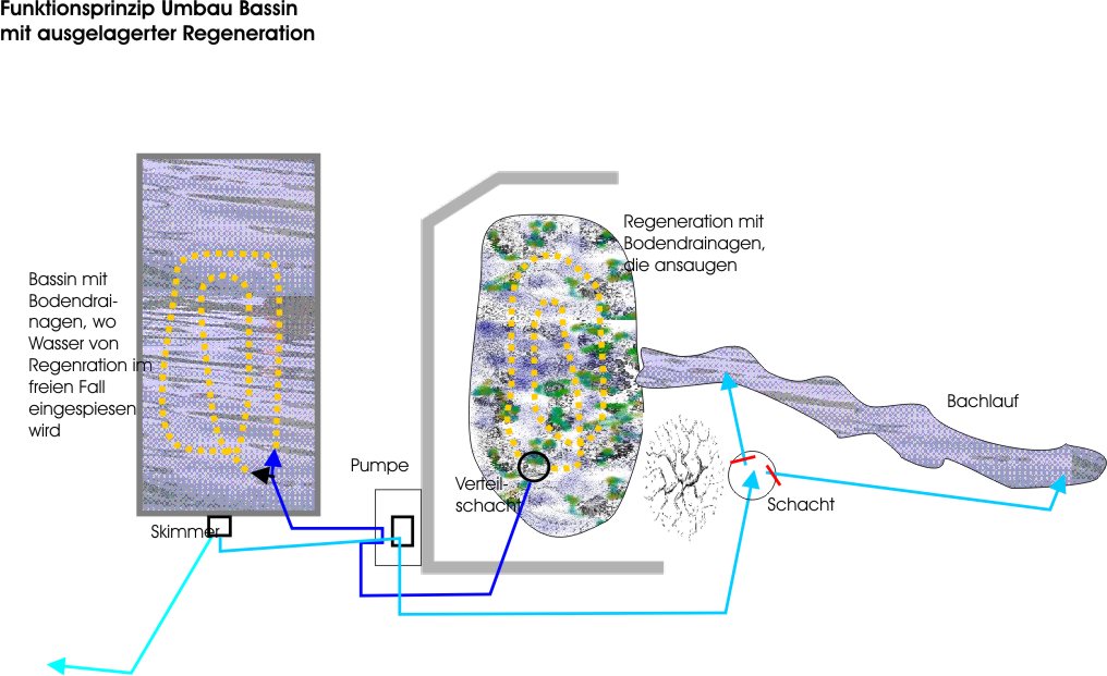 Badeteich Schema