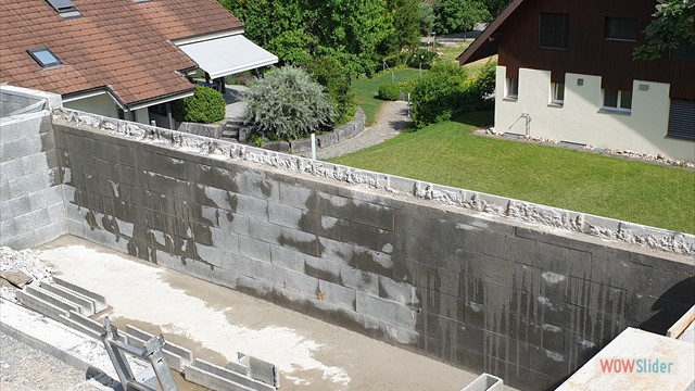 Schalungsstein-Mauern